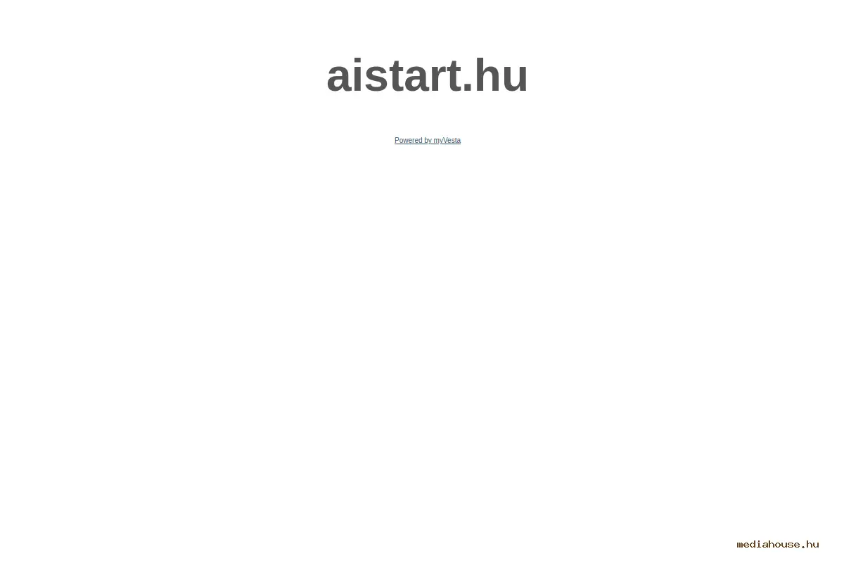 aistart.hu weboldal előnézet - MediaHouse portfólió